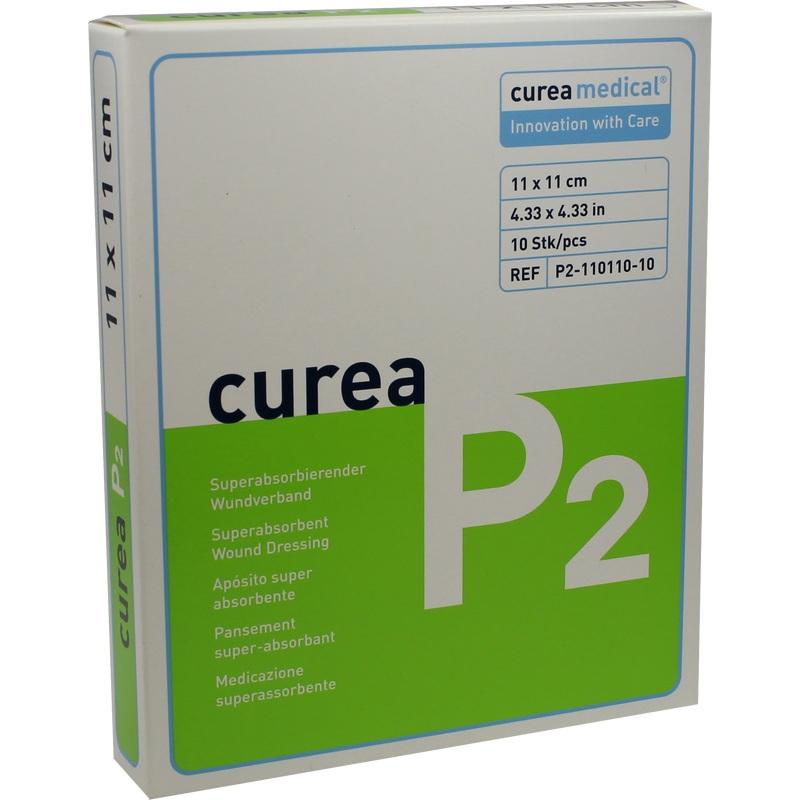 CUREA P2 superabsorb.Wundauflage 11x11 cm