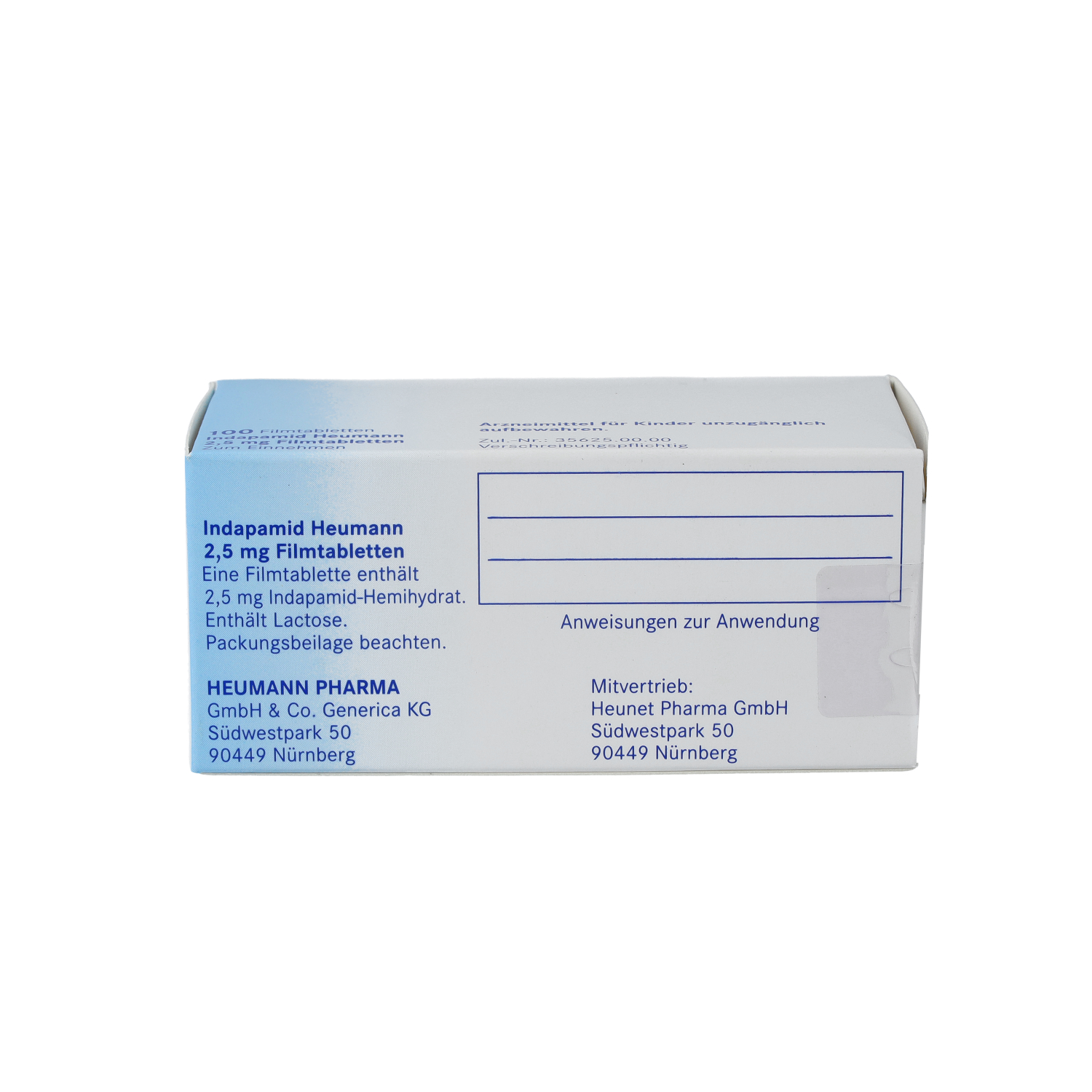 INDAPAMID Heumann 2,5 mg Filmtabletten