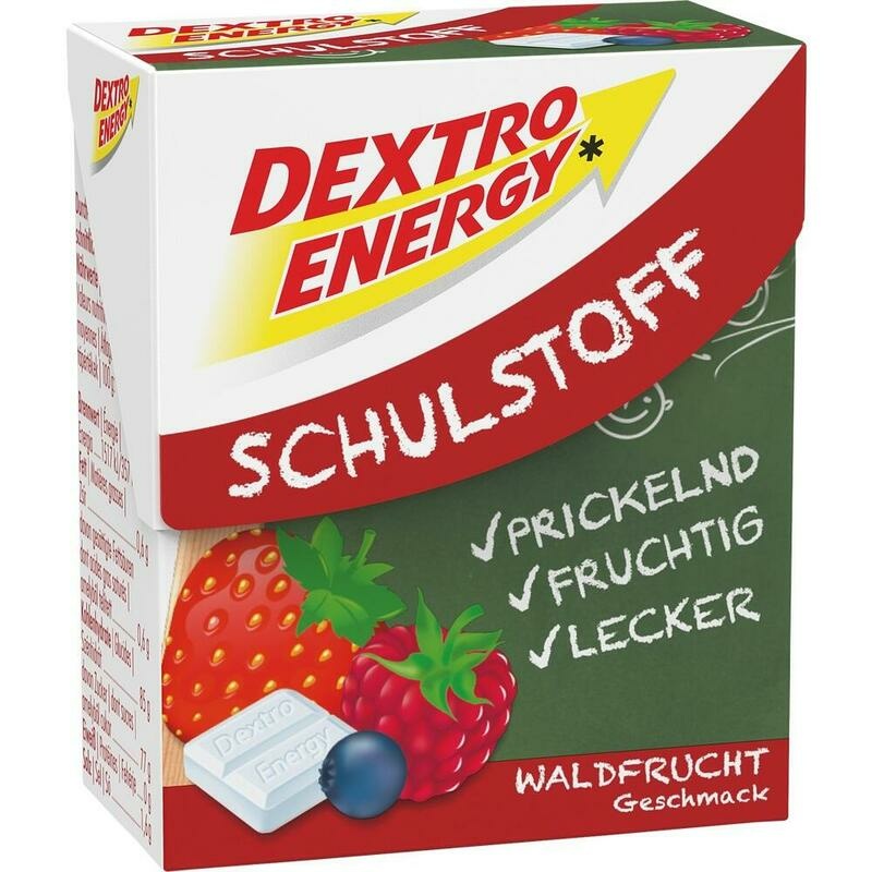 DEXTRO ENERGY Schulstoff Waldfrucht Täfelchen