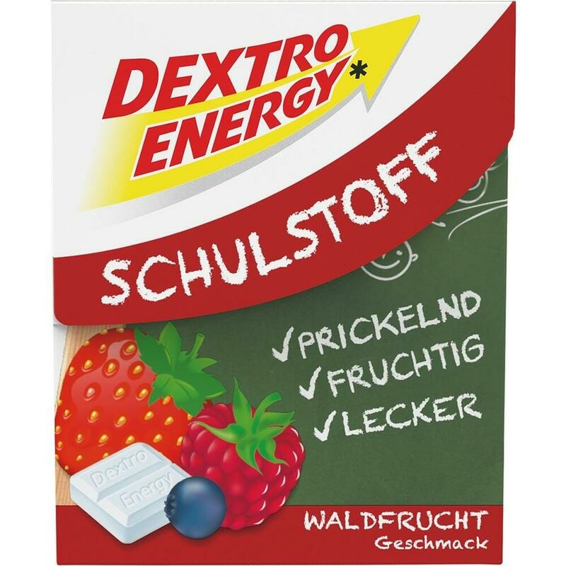 DEXTRO ENERGY Schulstoff Waldfrucht Täfelchen