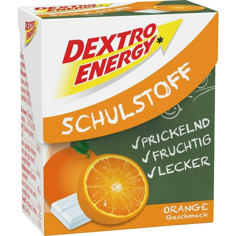 DEXTRO ENERGY Schulstoff Orange Täfelchen
