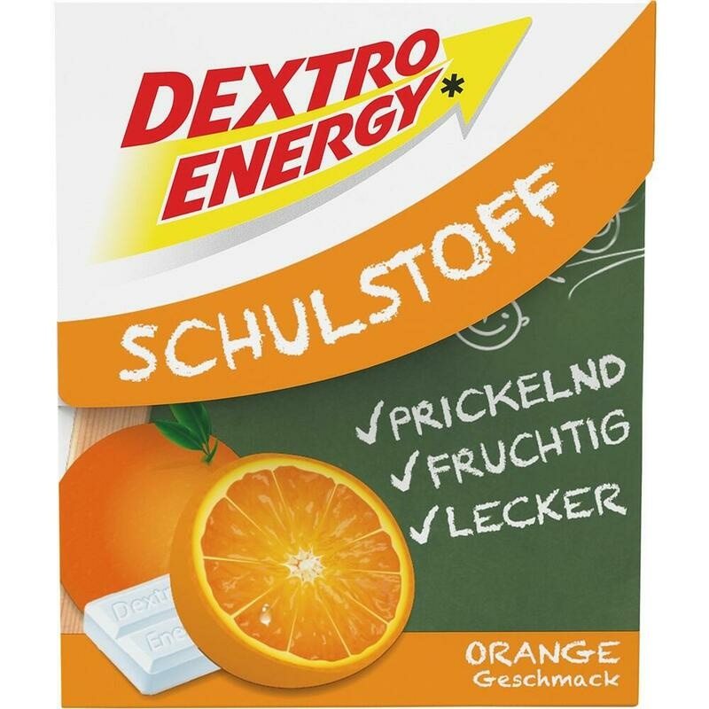 DEXTRO ENERGY Schulstoff Orange Täfelchen