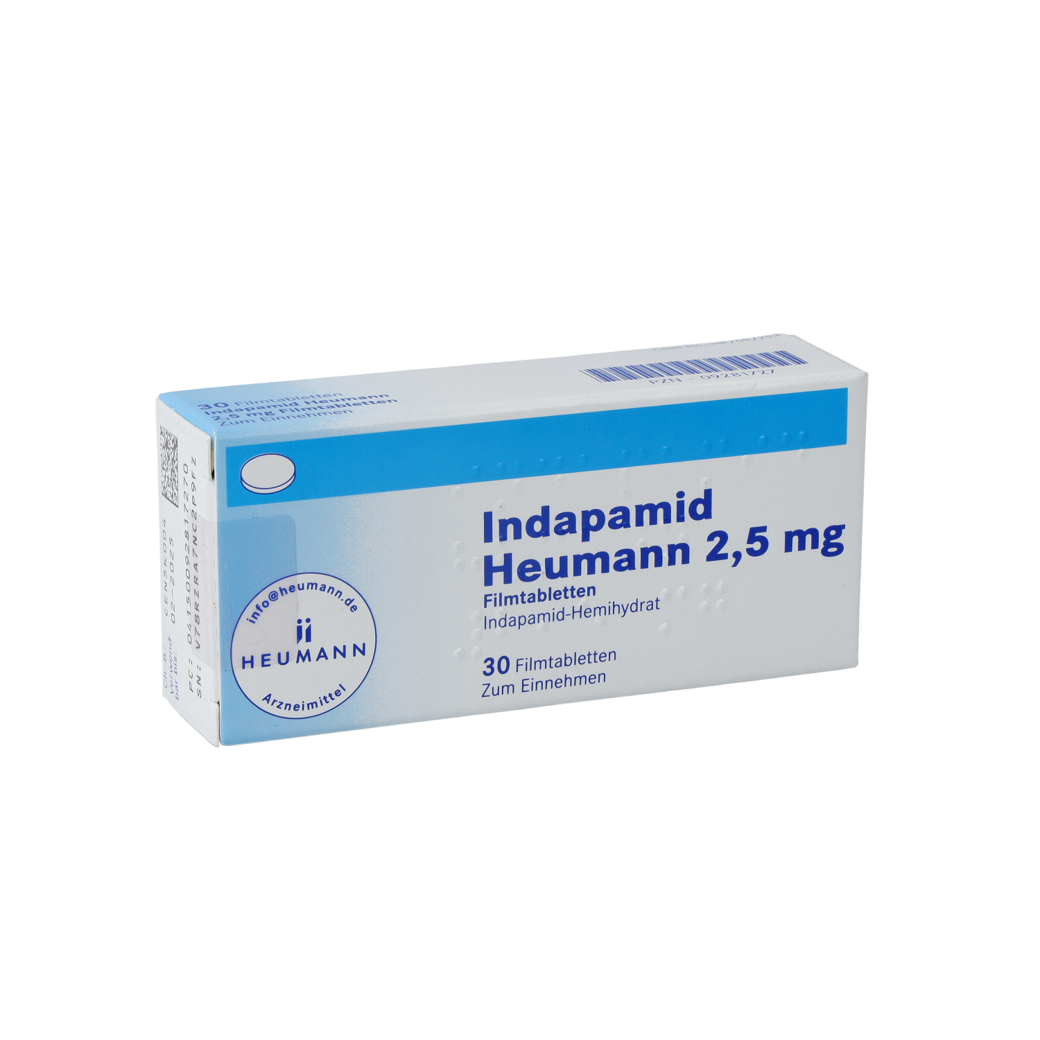 INDAPAMID Heumann 2,5 mg Filmtabletten