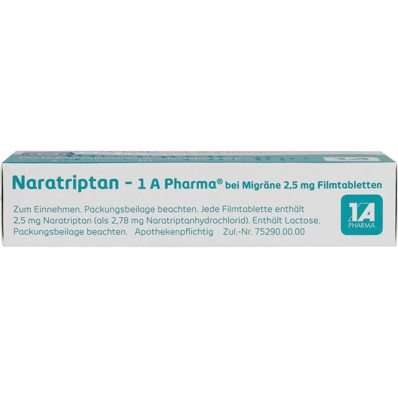 NARATRIPTAN-1A Pharma bei Migräne 2,5 mg Filmtabl.