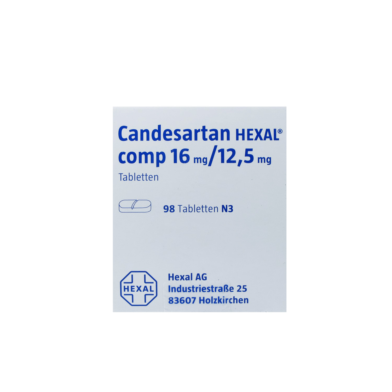 CANDESARTAN HEXAL comp 16 mg/12,5 mg Tabletten