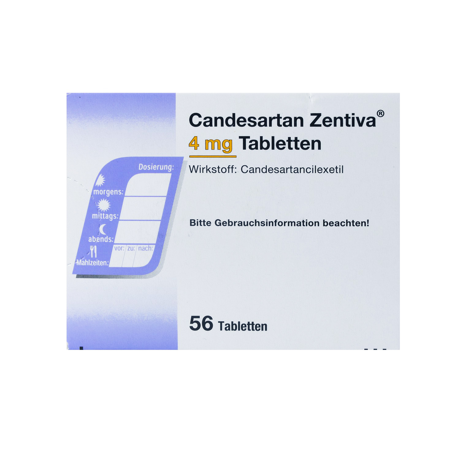CANDESARTAN Zentiva 4 mg Tabletten