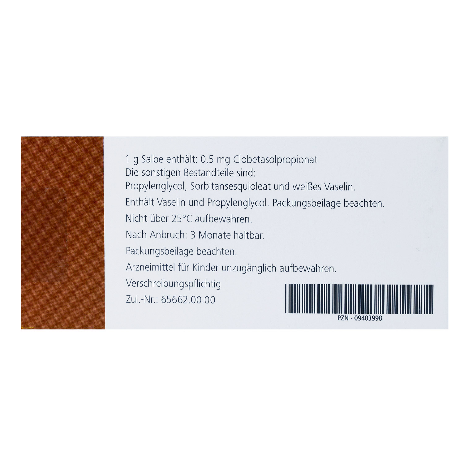 DERMOVATE Salbe 0,5 mg/g