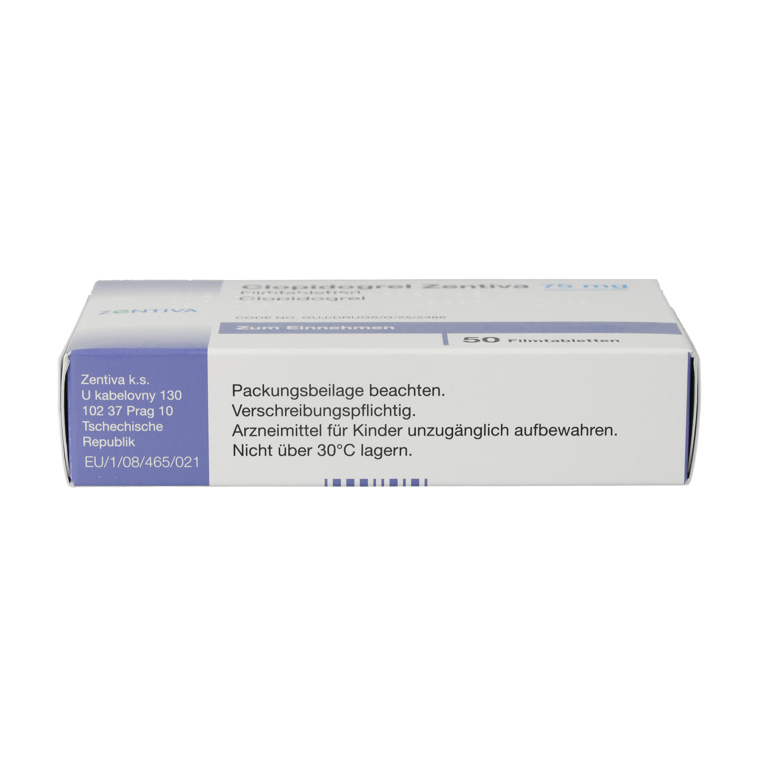 CLOPIDOGREL Zentiva 75 mg Filmtabletten