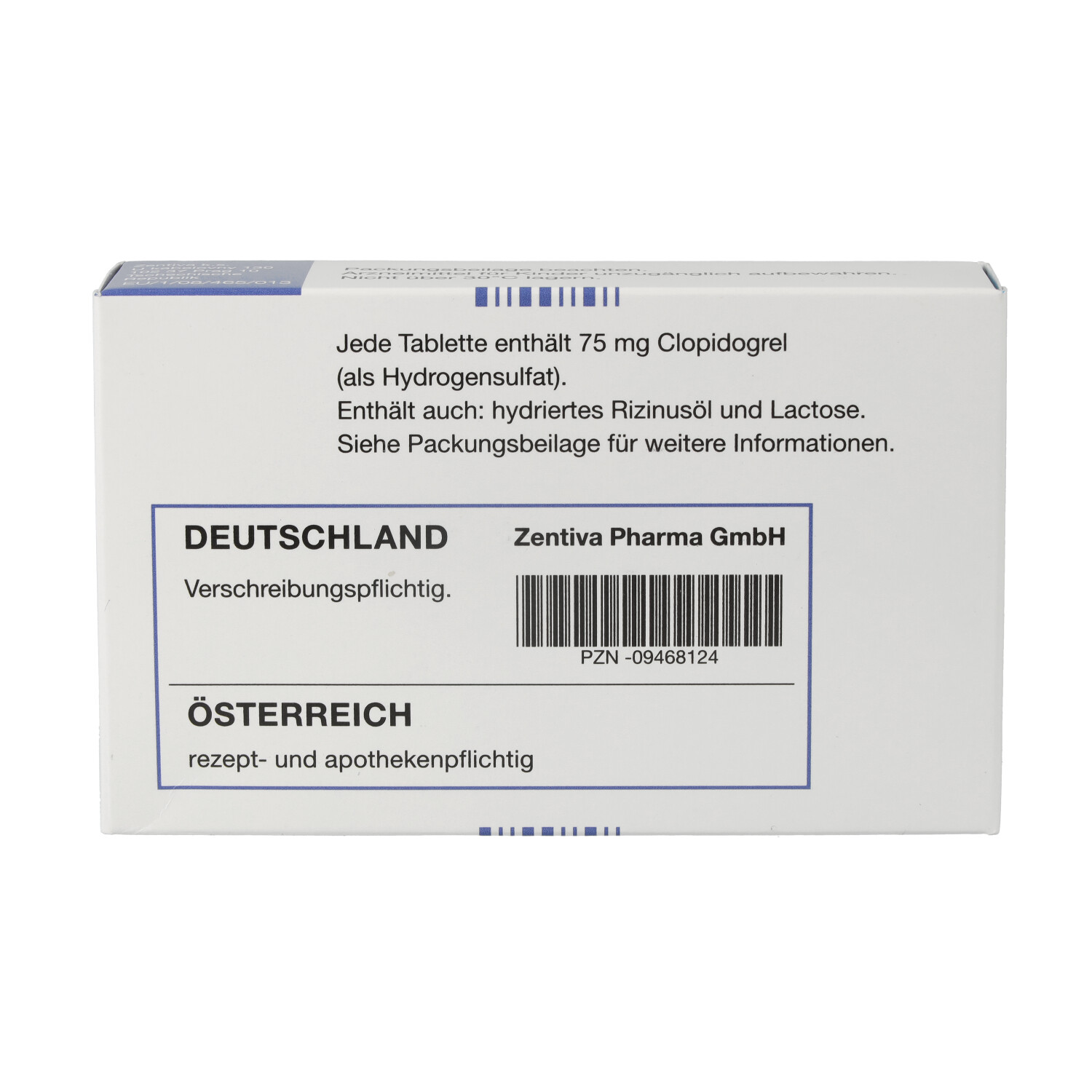 CLOPIDOGREL Zentiva 75 mg Filmtabletten