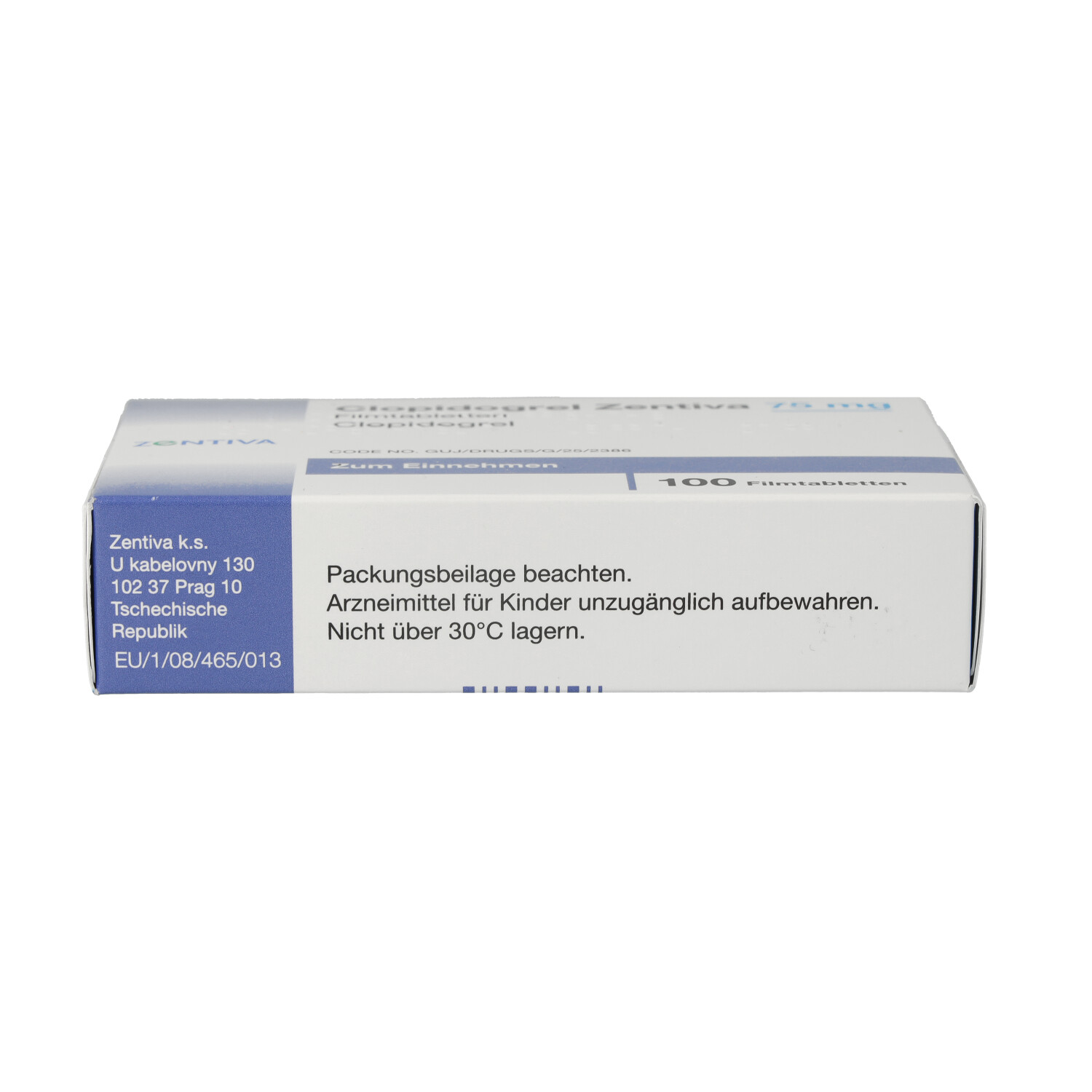 CLOPIDOGREL Zentiva 75 mg Filmtabletten