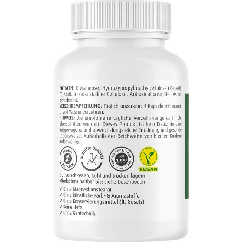 NATURAL D-Mannose 500 mg Kapseln