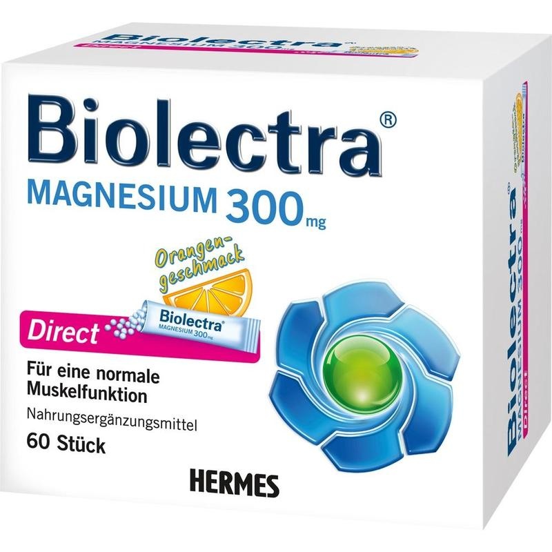 BIOLECTRA Magnesium 300 mg Direct Orange Sticks