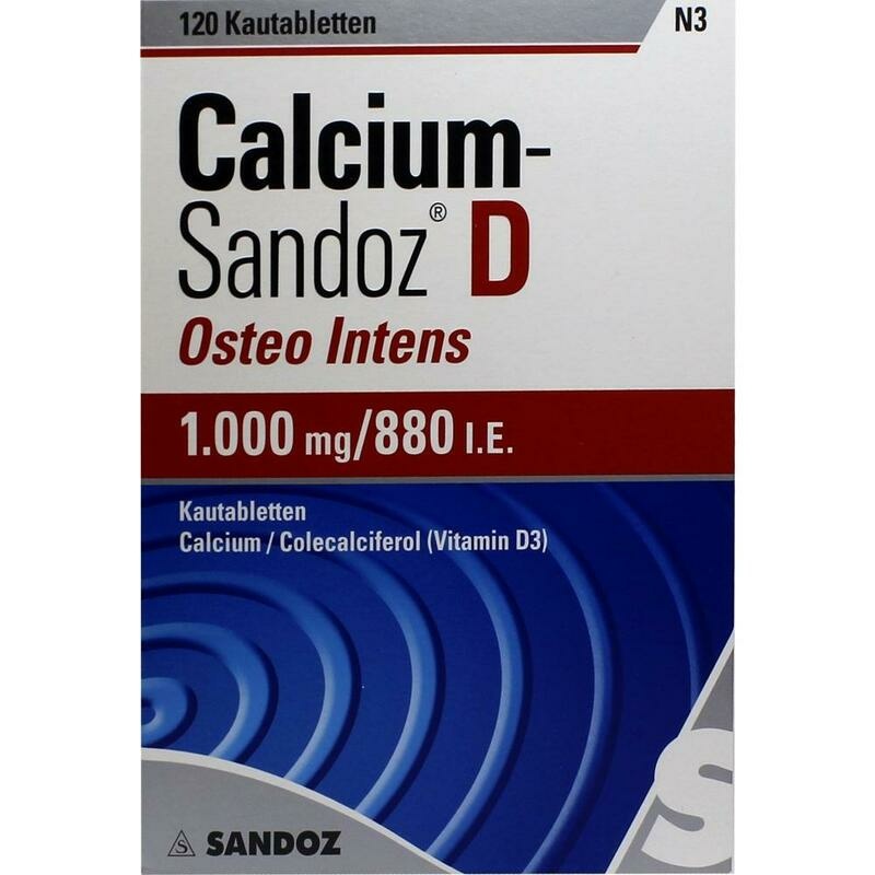 CALCIUM SANDOZ D Osteo intens Kautabletten