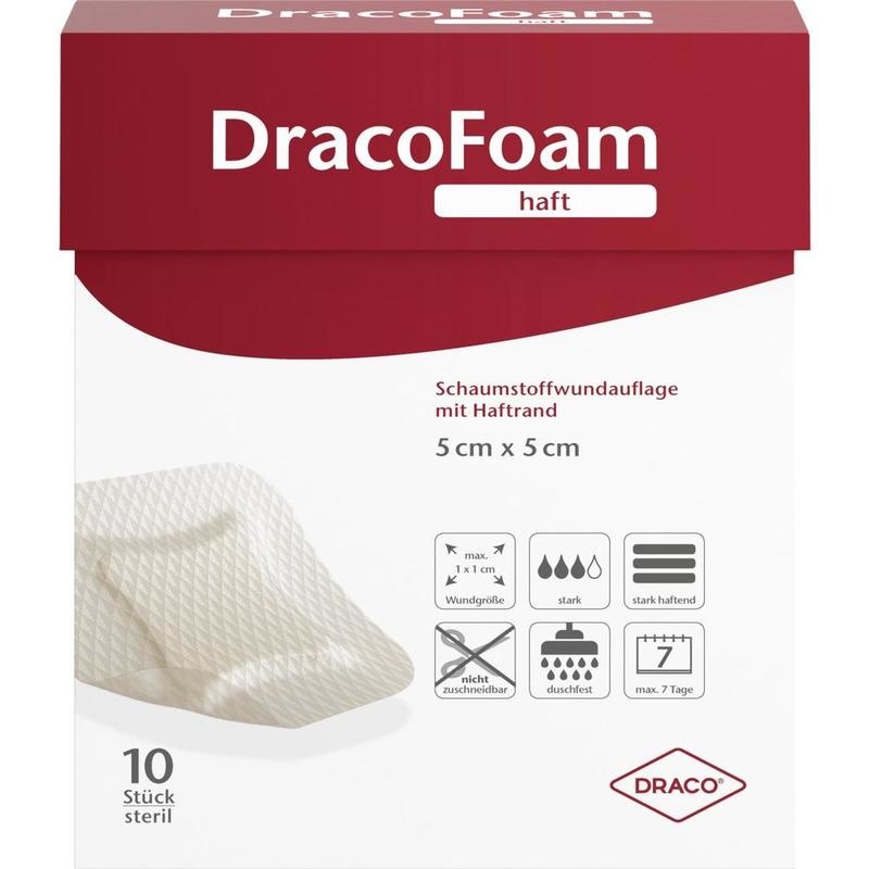DRACOFOAM Haft Schaumstoff Wundaufl.5x5 cm