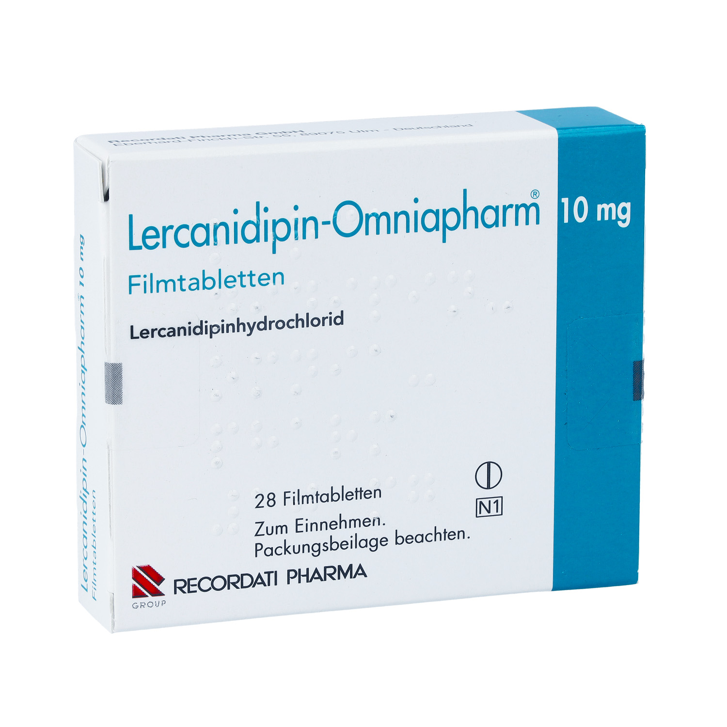 LERCANIDIPIN Omniapharm 10 mg Filmtabletten