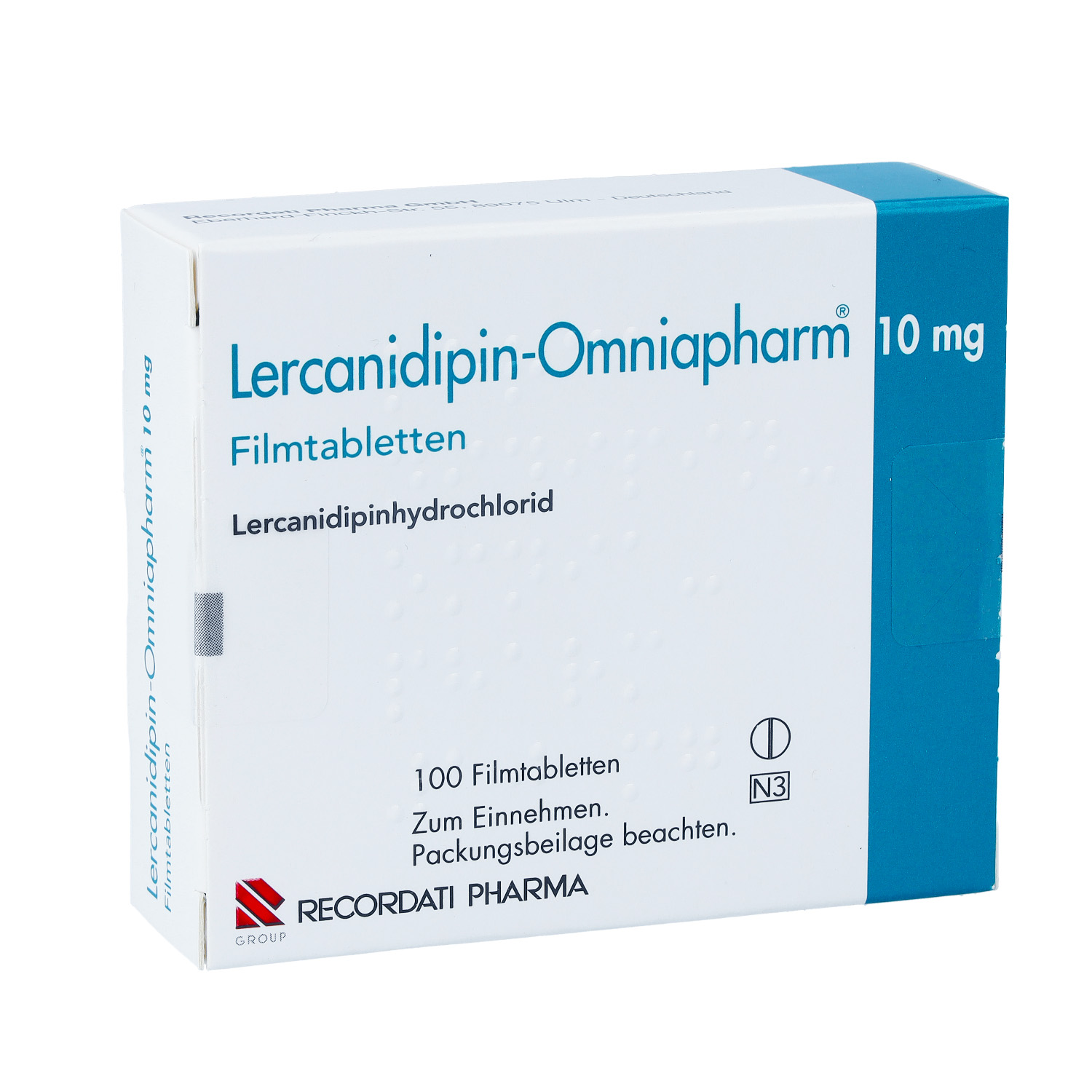 LERCANIDIPIN Omniapharm 10 mg Filmtabletten