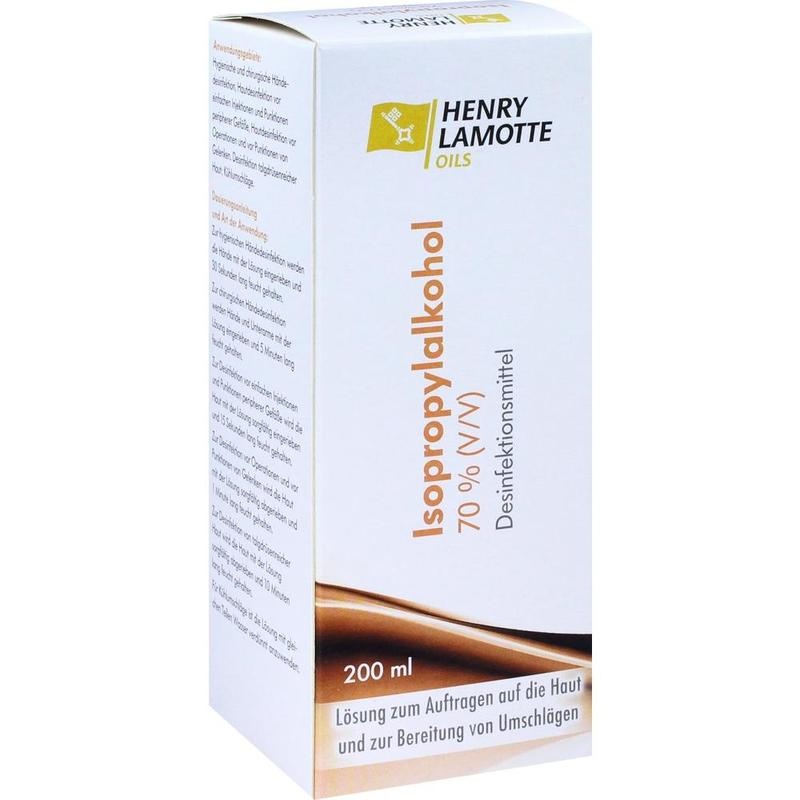 ISOPROPYLALKOHOL 70% V/V Henry Lamotte
