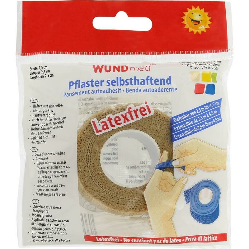 PFLASTER selbsthaftend dehnbar 2,5 cmx2,5 m Rolle