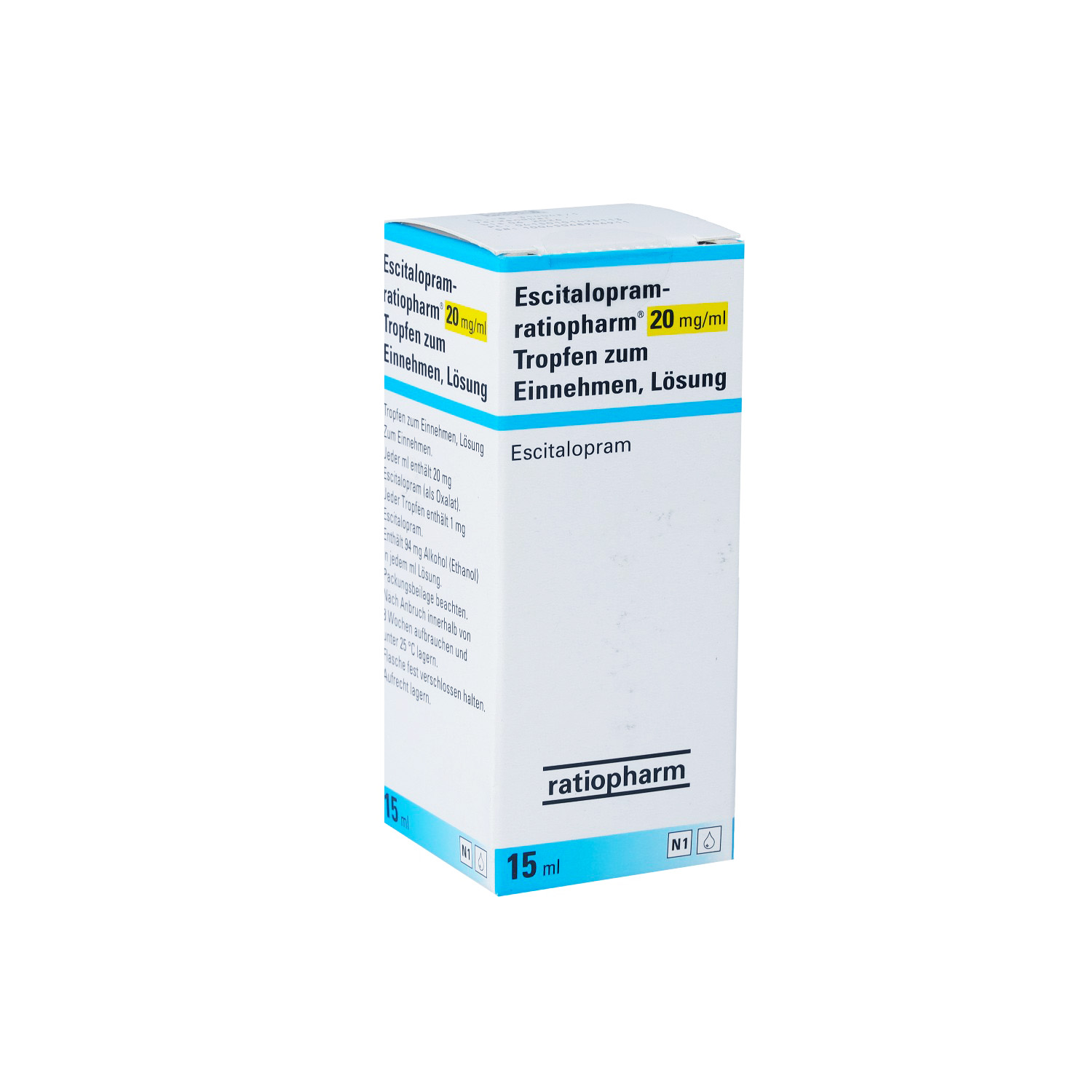 ESCITALOPRAM-ratiopharm 20 mg/ml Tropf.z.Einnehmen