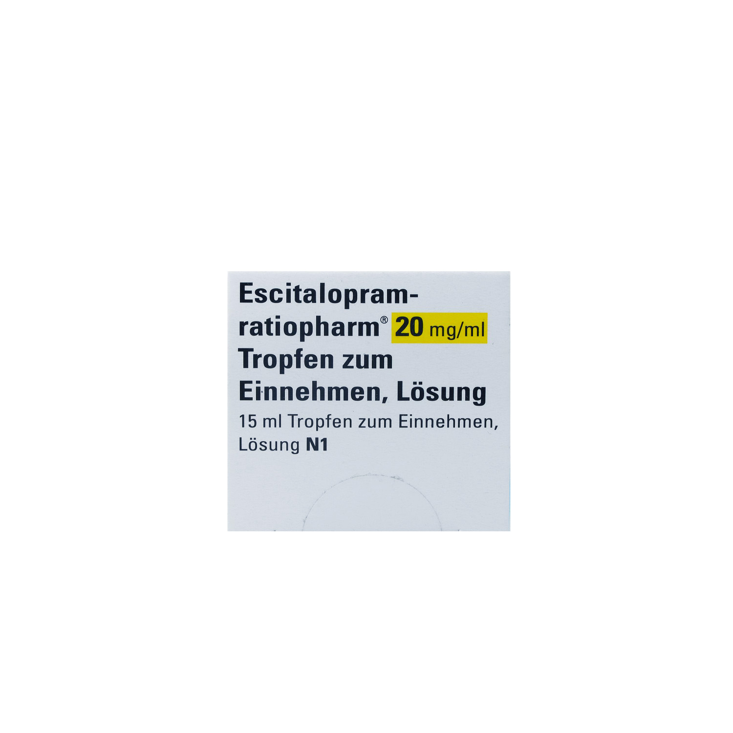 ESCITALOPRAM-ratiopharm 20 mg/ml Tropf.z.Einnehmen