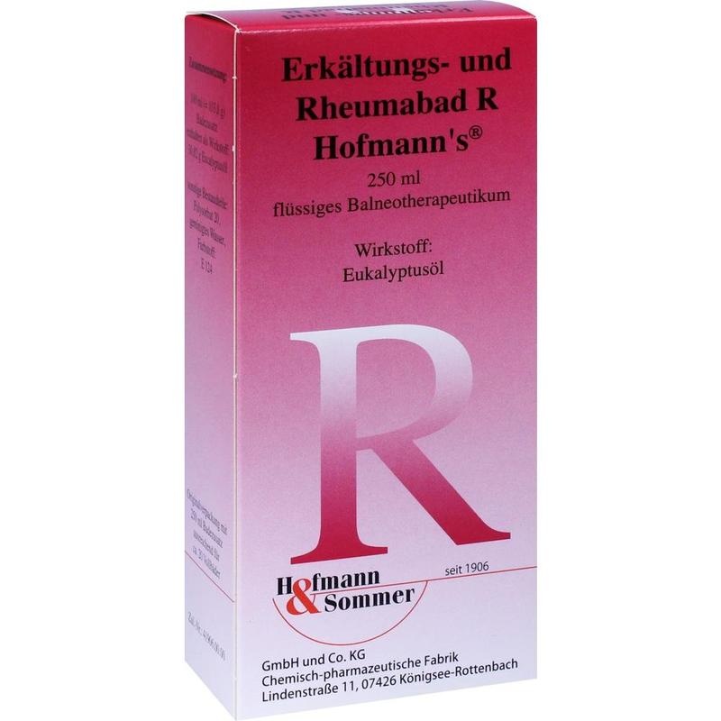 ERKÄLTUNGS- UND Rheumabad R Hofmann's