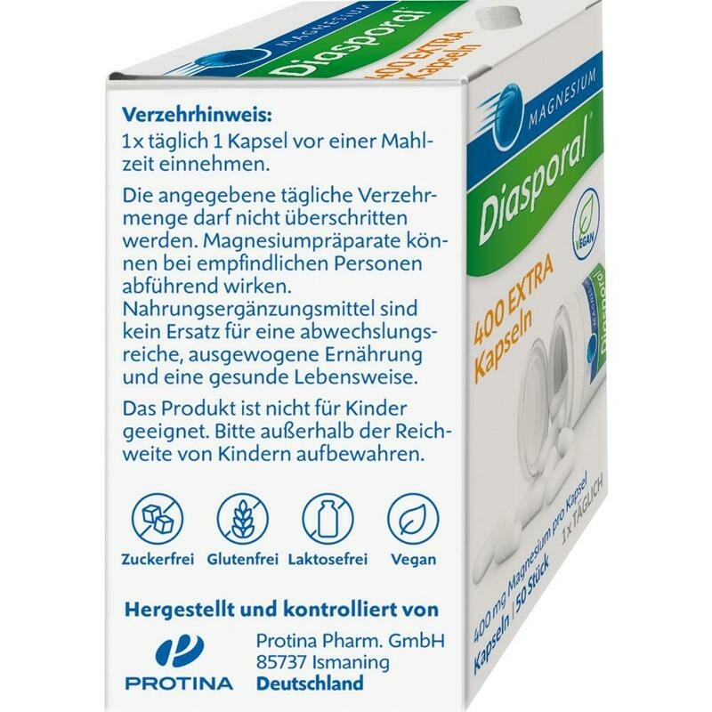 MAGNESIUM DIASPORAL 400 Extra Kapseln