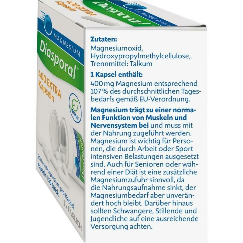MAGNESIUM DIASPORAL 400 Extra Kapseln