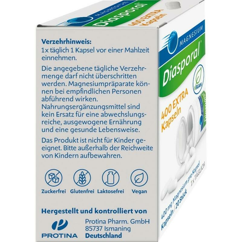 MAGNESIUM DIASPORAL 400 Extra Kapseln