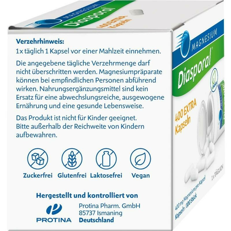 MAGNESIUM DIASPORAL 400 Extra Kapseln
