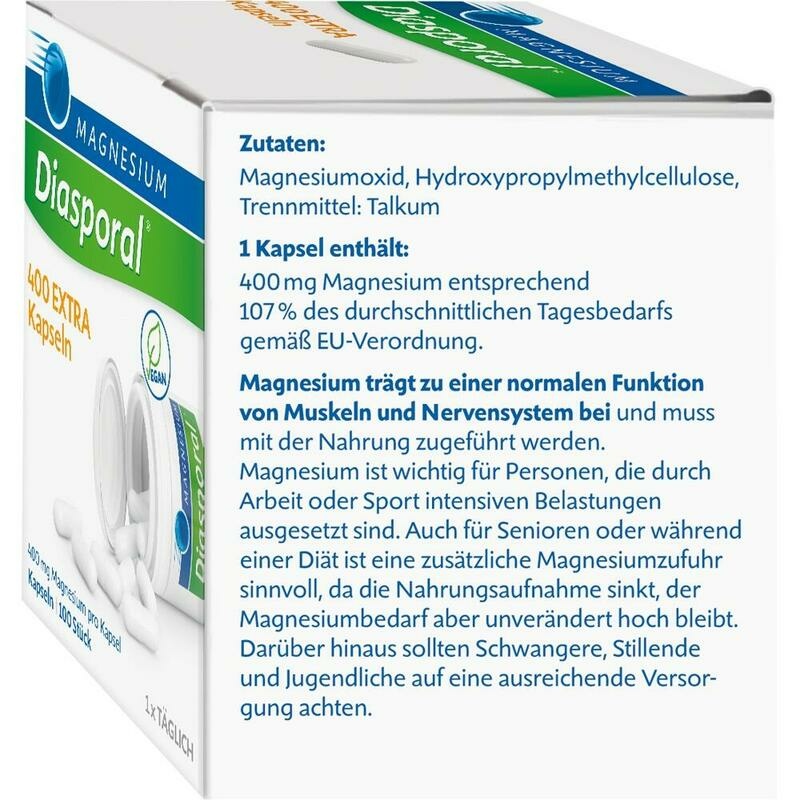 MAGNESIUM DIASPORAL 400 Extra Kapseln