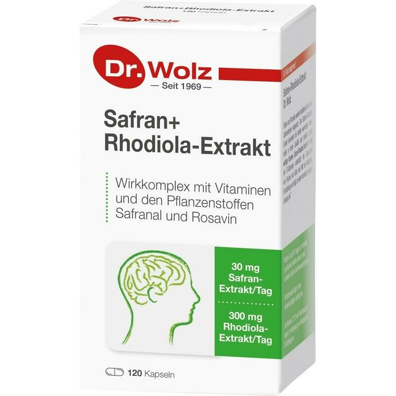 SAFRAN+RHODIOLA-Extrakt Dr.Wolz Kapseln