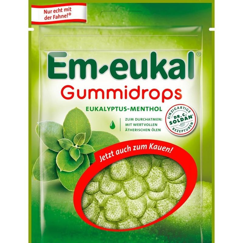 EM-EUKAL Gummidrops Eukalyptus-Menthol zuckerhalt.