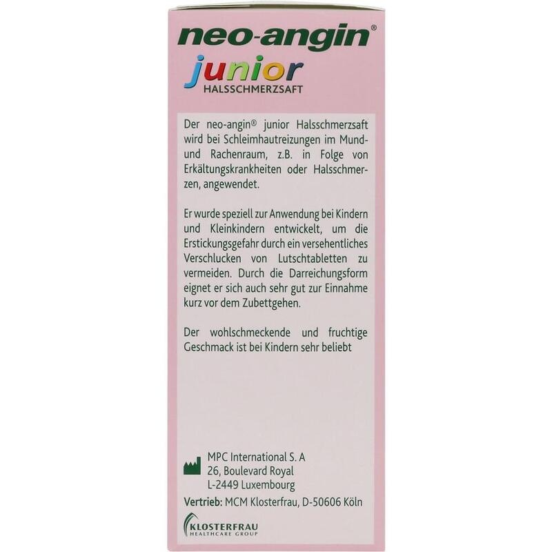 NEO-ANGIN junior Halsschmerzsaft