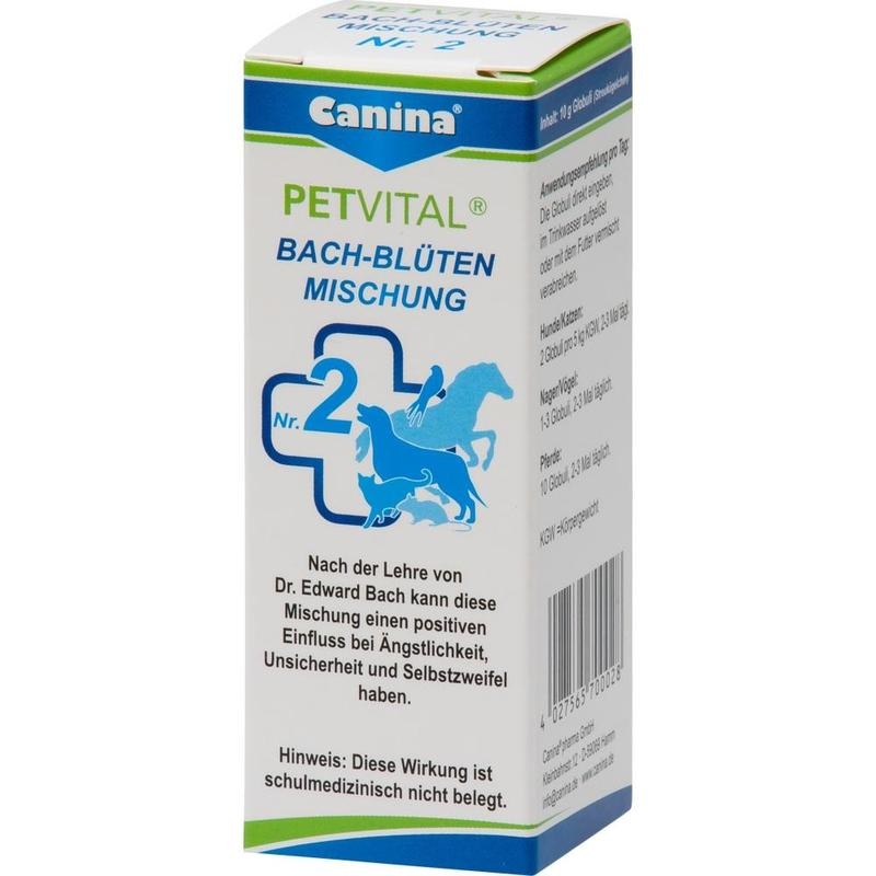 PETVITAL Bachblüten Nr.2 Globuli vet.