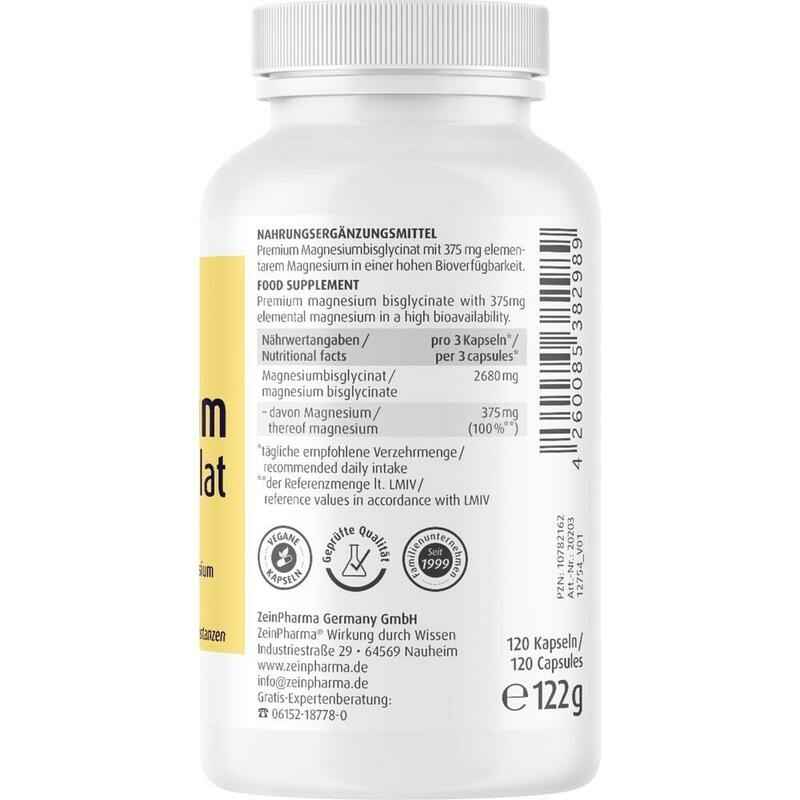 MAGNESIUM CHELAT Kapseln hoch bioverfügbar