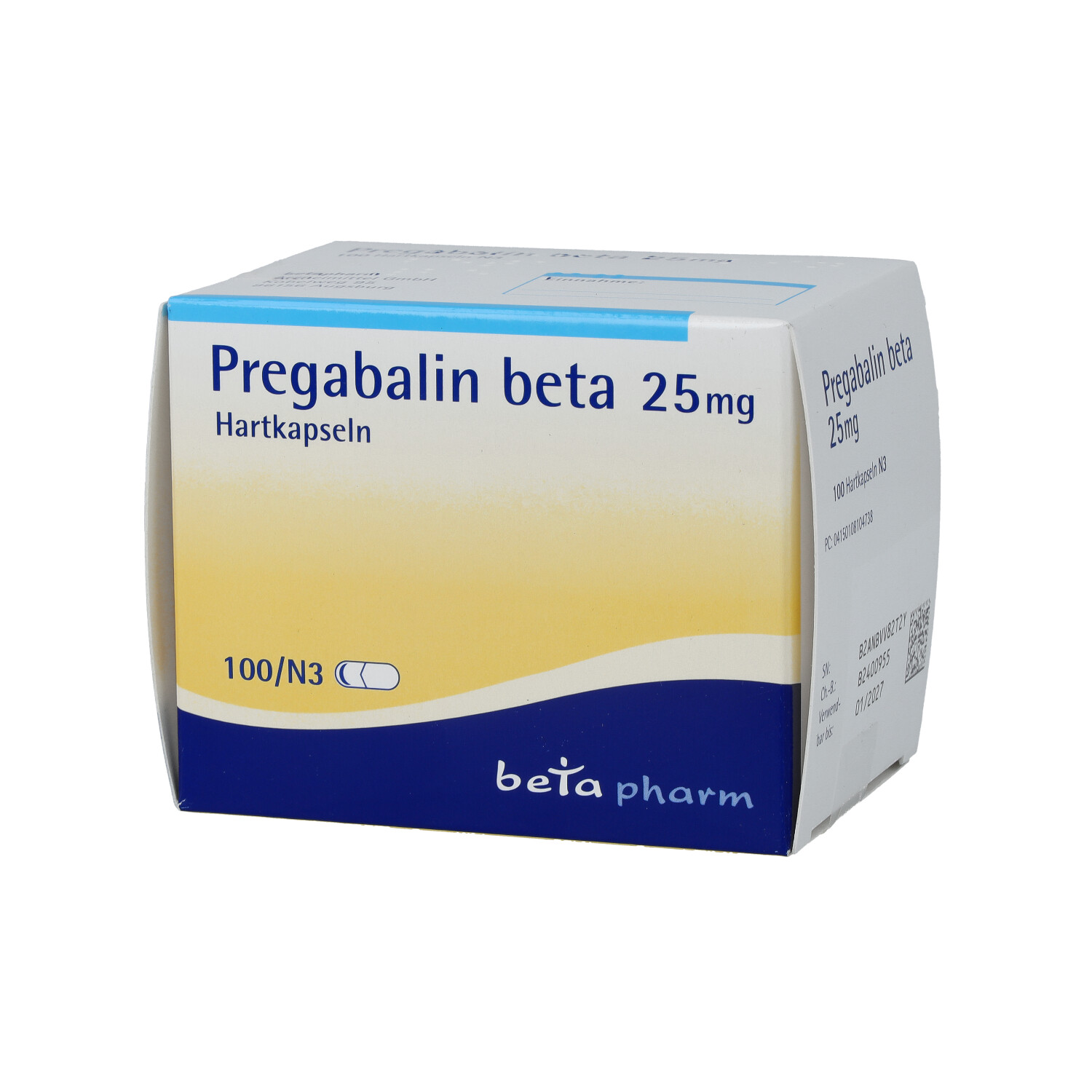 PREGABALIN beta 25 mg Hartkapseln