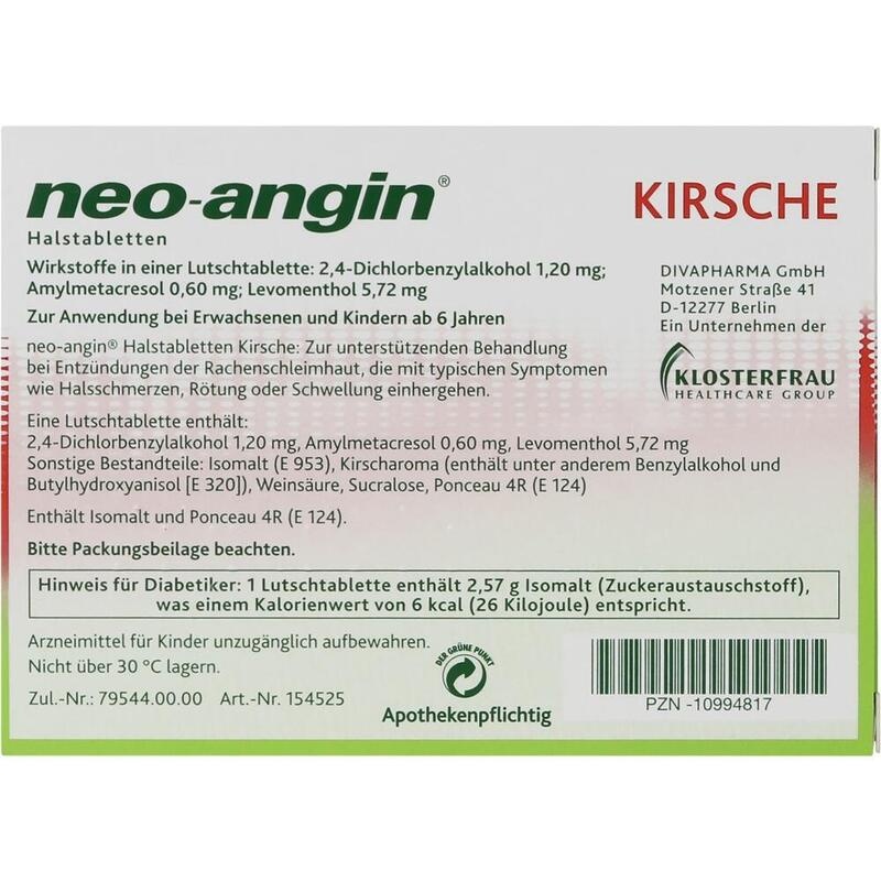 NEO-ANGIN Halstabletten Kirsche