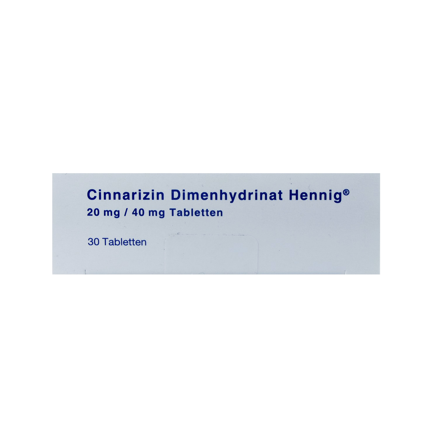 CINNARIZIN Dimenhydrinat Hennig 20 mg/40 mg Tabl.