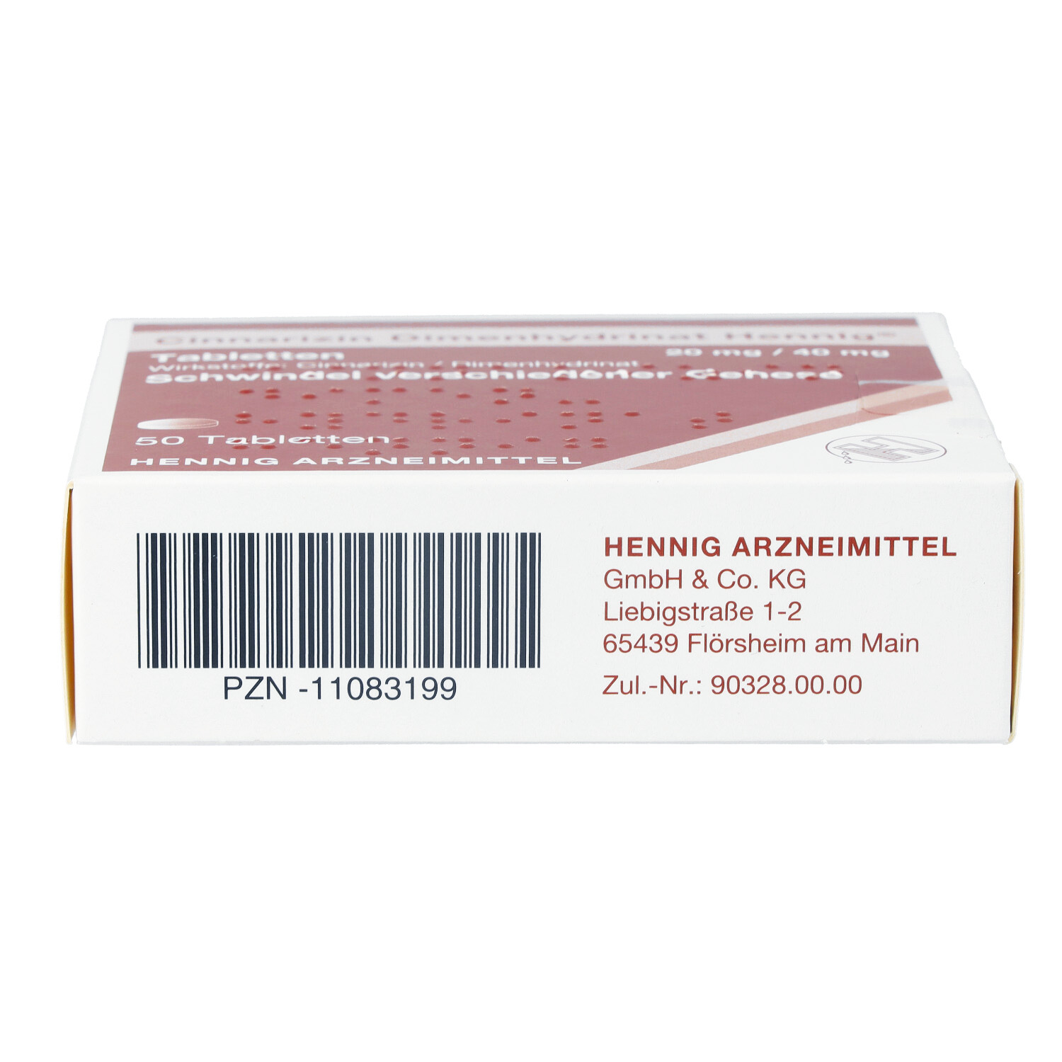 CINNARIZIN Dimenhydrinat Hennig 20 mg/40 mg Tabl.
