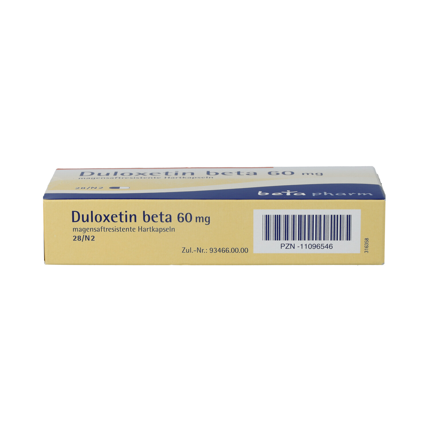DULOXETIN beta 60 mg magensaftresistente Hartkaps.