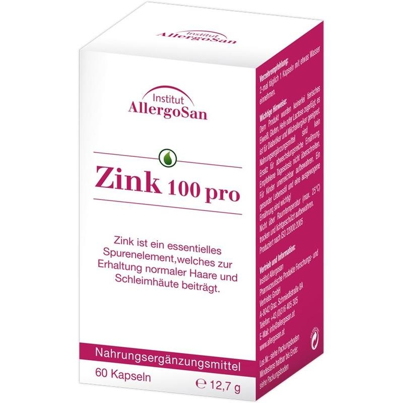 ALLERGOSAN Zink 100 pro Kapseln