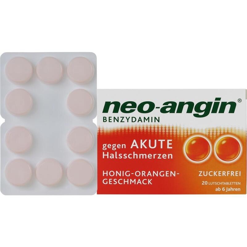 NEO-ANGIN Benzydamin akute Halsschmerz.Honig-Oran.