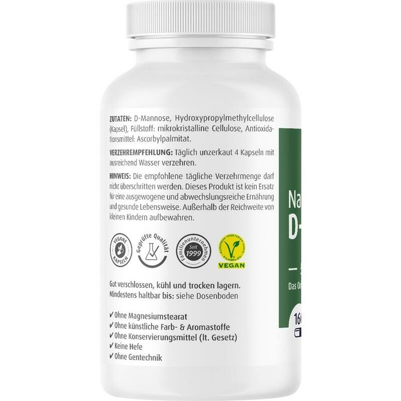 NATURAL D-Mannose 500 mg Kapseln