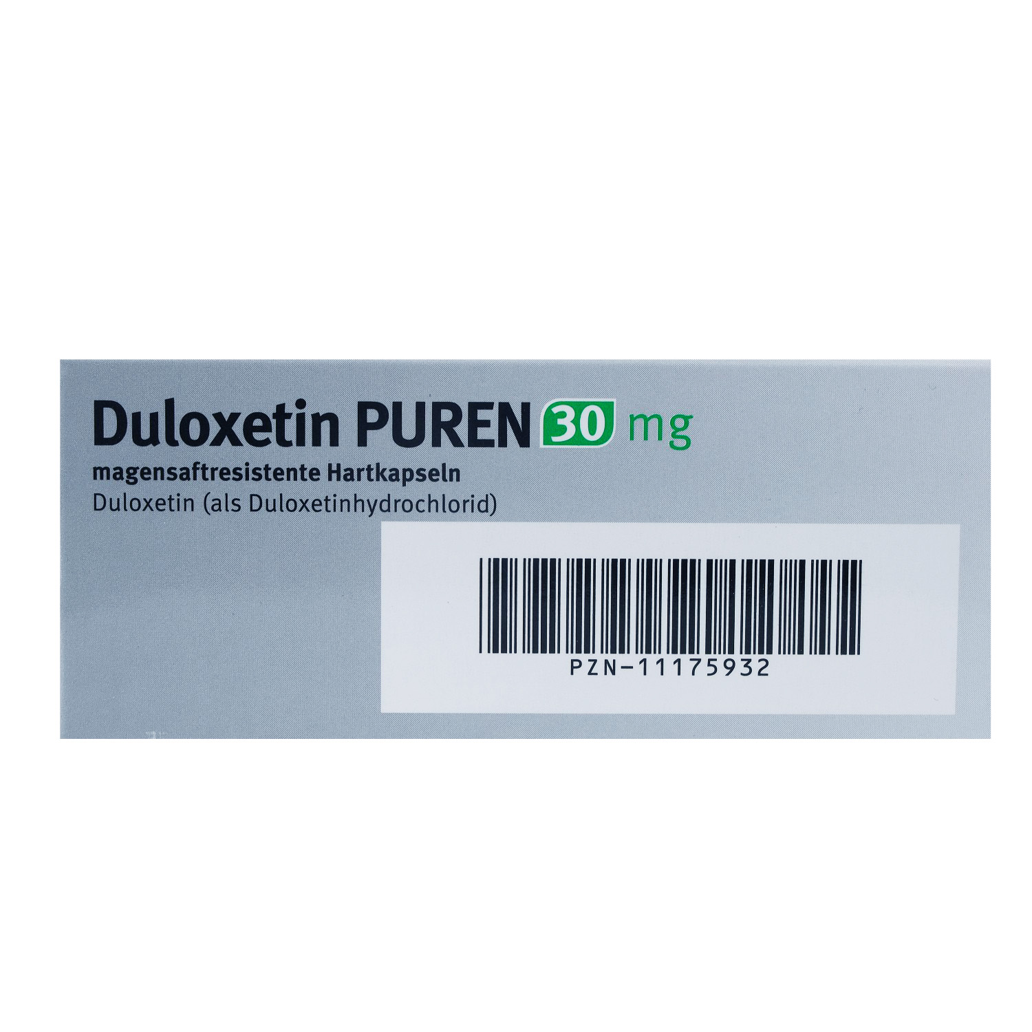 DULOXETIN PUREN 30 mg magensaftresist.Hartkapseln