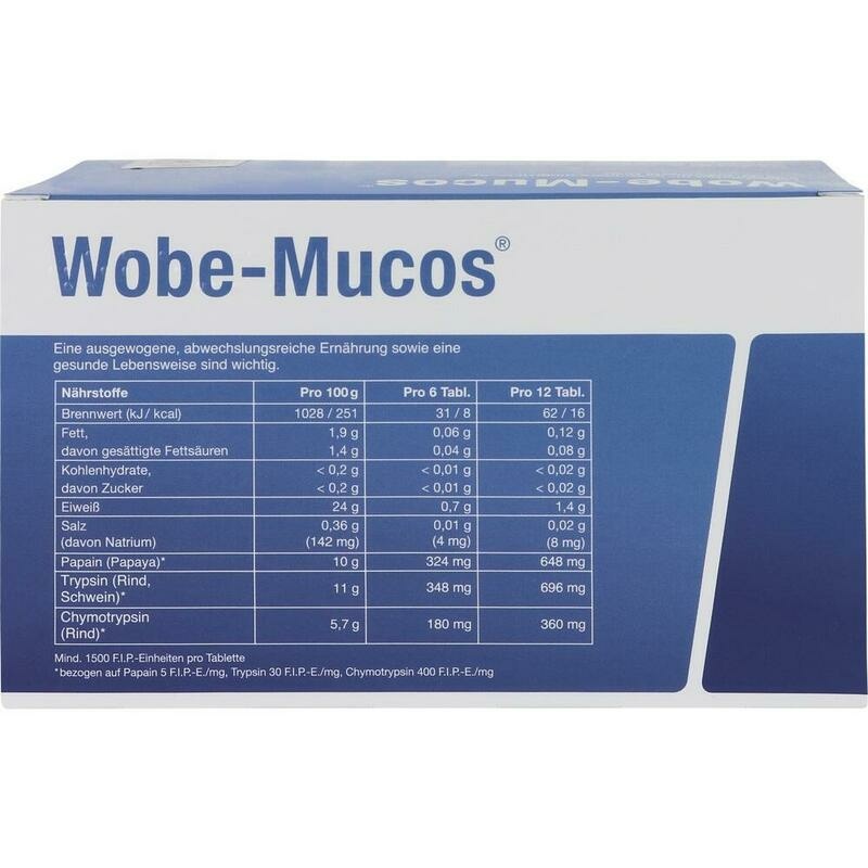 WOBE-MUCOS magensaftresistente Tabletten