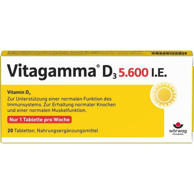VITAGAMMA D3 5.600 I.E .Vitamin D3 NEM Tabletten