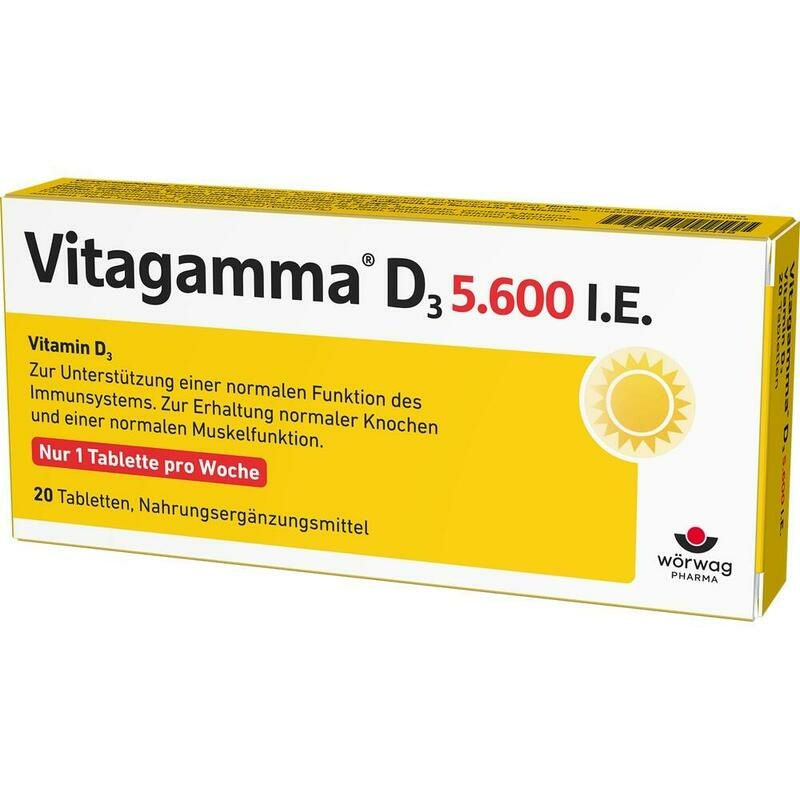 VITAGAMMA D3 5.600 I.E .Vitamin D3 NEM Tabletten