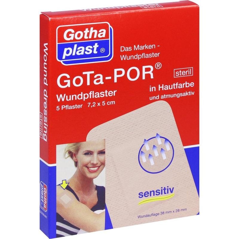 GOTA-POR Wundpflaster 5x7,2 cm steril hautfarben