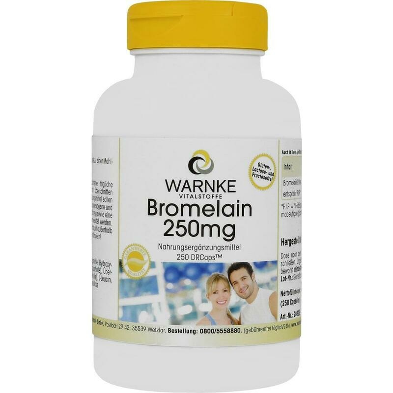 BROMELAIN 250 mg magensaftresistente Kapseln