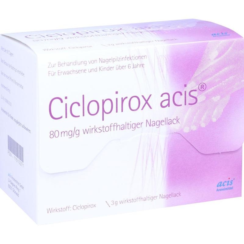 CICLOPIROX acis 80 mg/g wirkstoffhalt.Nagellack